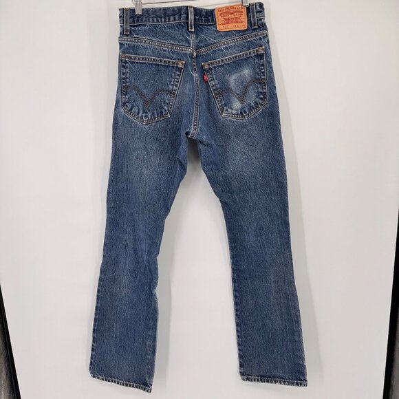 Levis 517 Boot Cut Jeans 32x36 Blue Denim Mens Classic Style - Picture 12 of 15